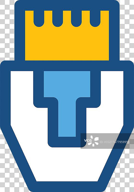 USB数据线图标图片素材