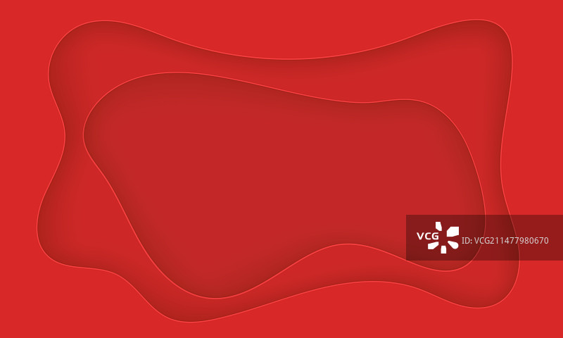 剪纸风格红色矢量背景图片素材