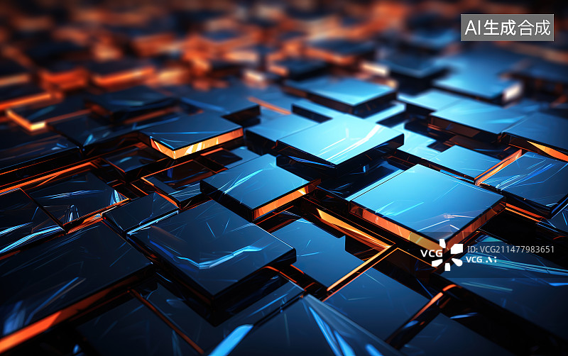 【AI数字艺术】计算机键盘全帧拍摄图片素材