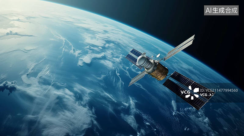 【AI数字艺术】太空卫星图片素材