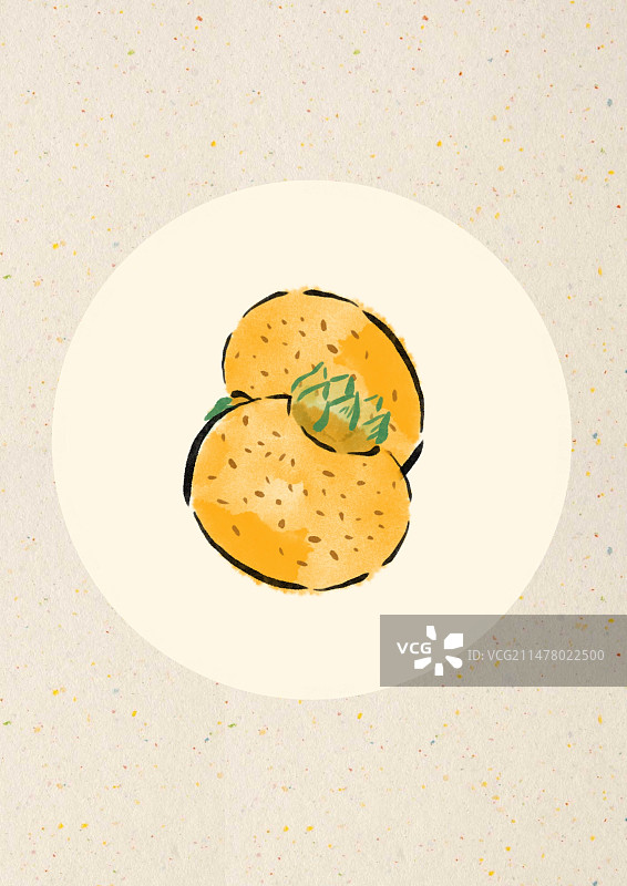 水墨风贵州美食插画-刺梨图片素材