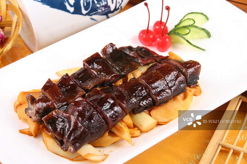 竹笋酱板鸭图片素材