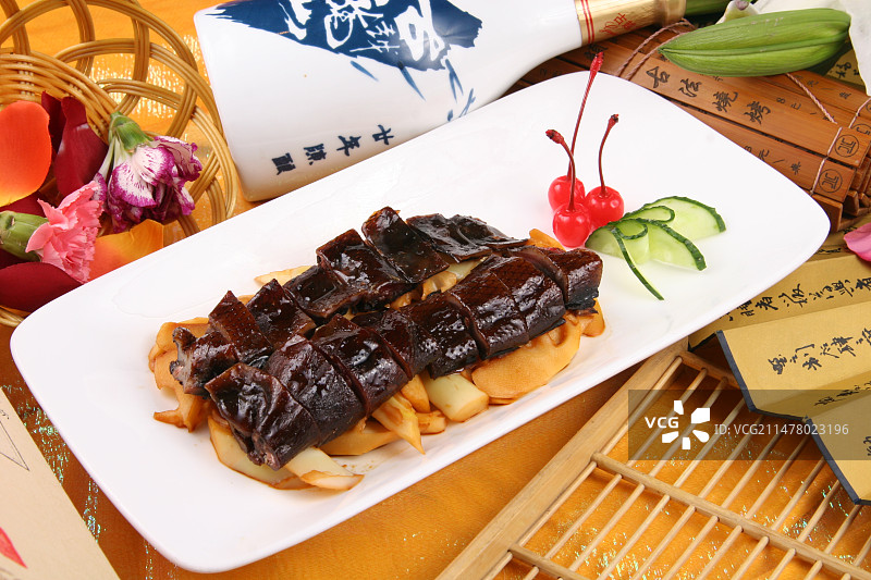 竹笋酱板鸭图片素材