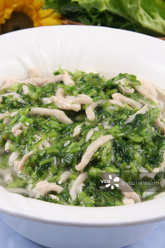 雪菜肉丝面图片素材