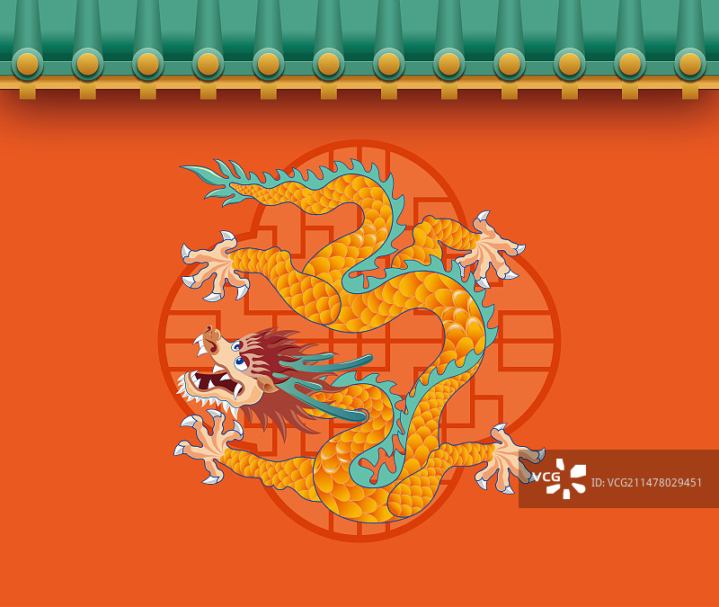 九龙壁中国龙图片素材