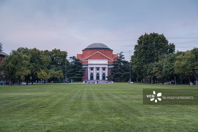 清华大学校园建筑风景图片素材