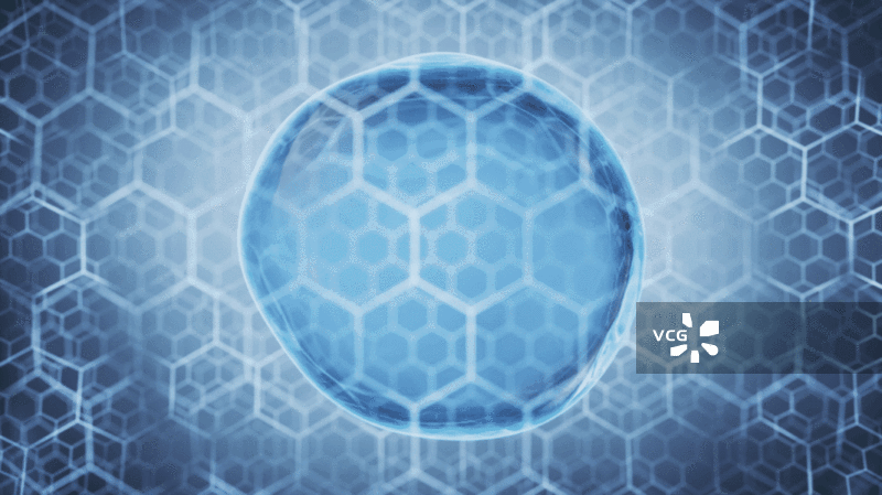 生物科技概念薄膜结构3D渲染图片素材