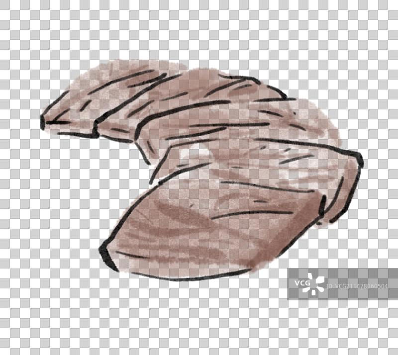 水墨风贵州美食插画元素-花溪牛肉粉图片素材