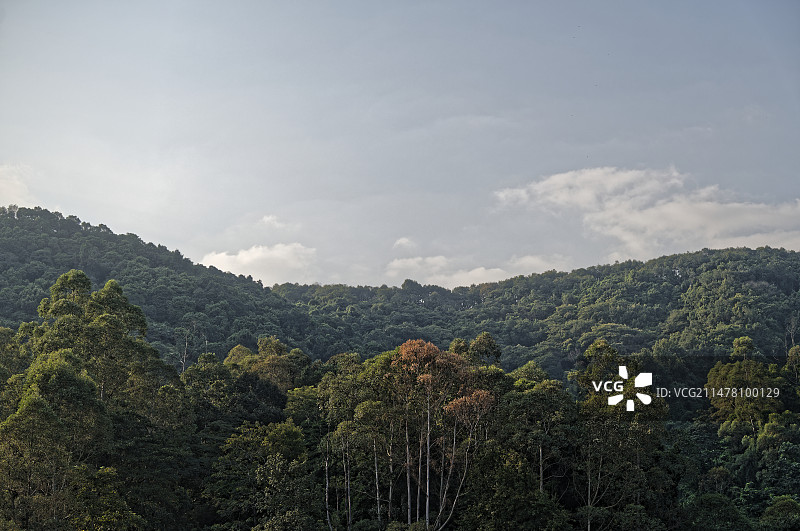 水库上空图片素材