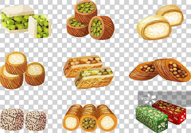 来自阿拉伯的阿拉伯甜点美食图片素材