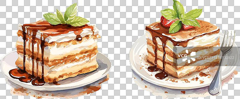 独立提拉米苏剪贴画图片素材