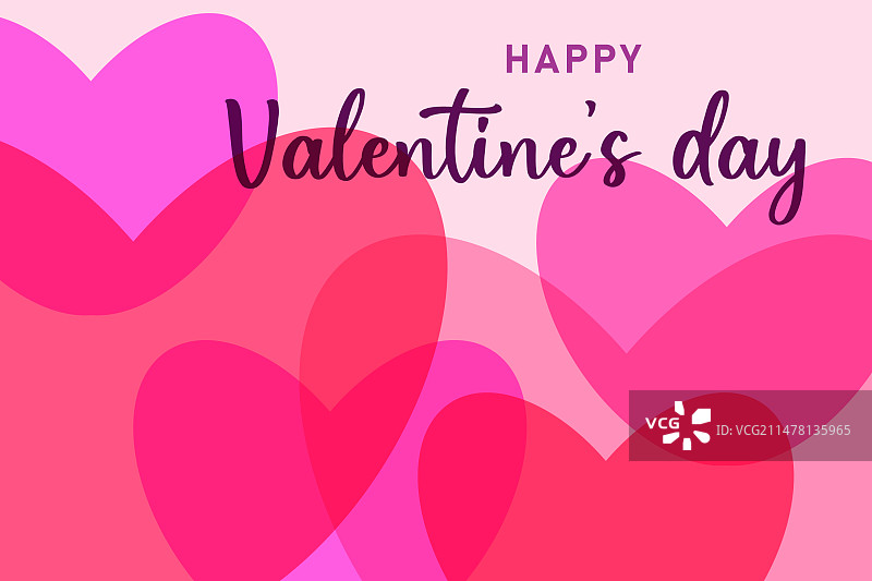 极简风格的情人节快乐卡片图片素材