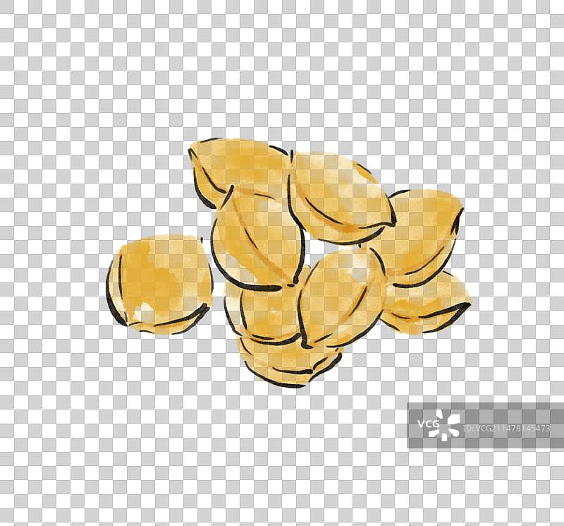 水墨风云南美食插画元素-石屏豆腐图片素材