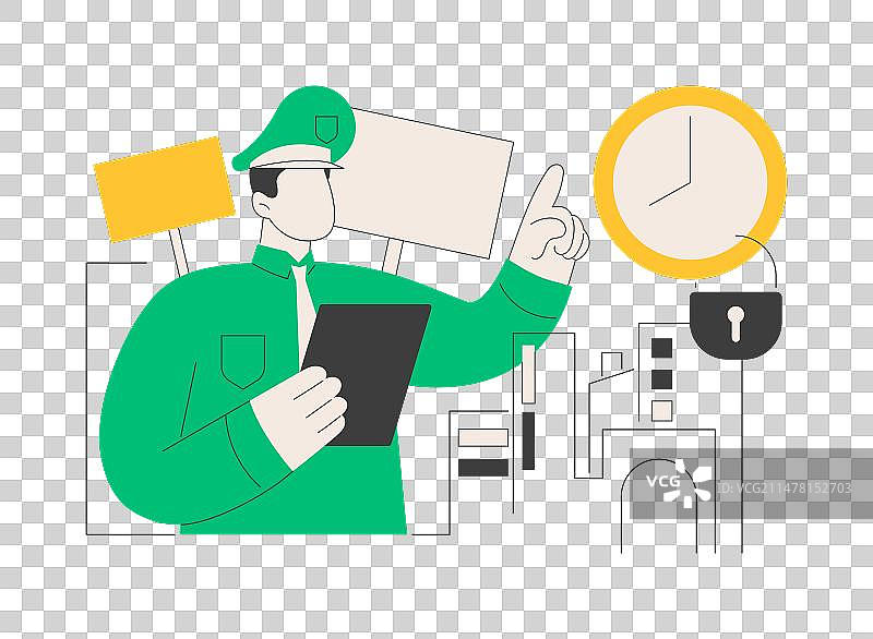 宵禁抽象概念图片素材