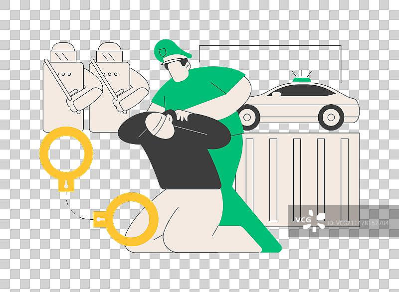 逮捕抽象概念图片素材