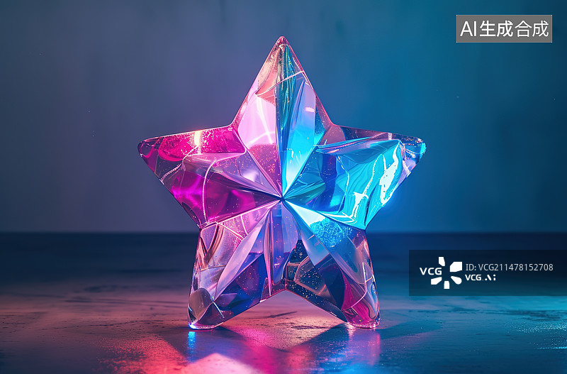 【AI数字艺术】桌上圣诞彩灯的特写镜头图片素材