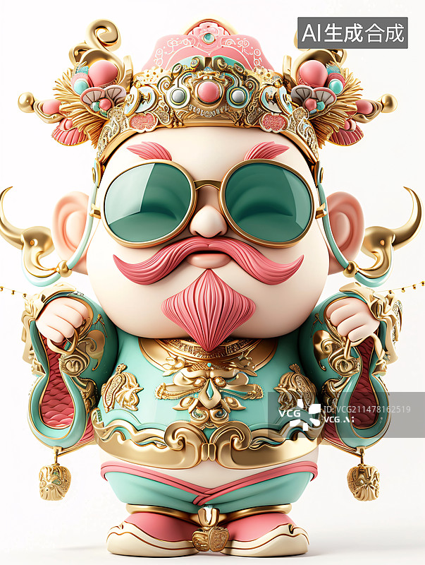 【AI数字艺术】财神图片素材