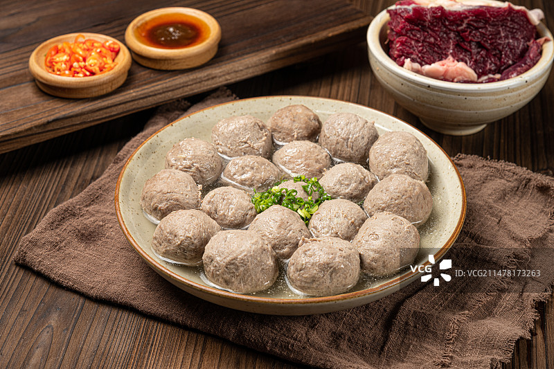 潮汕手打牛肉丸图片素材