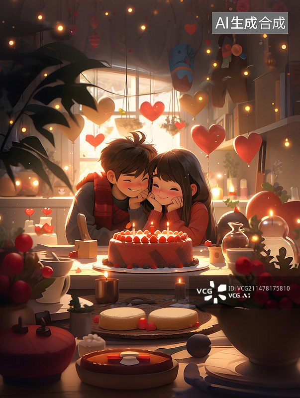 【AI数字艺术】情人节图片素材