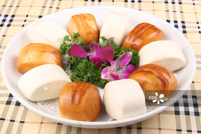 金银刀切馒头图片素材