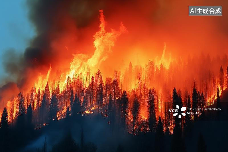 【AI数字艺术】配图：火灾图片素材