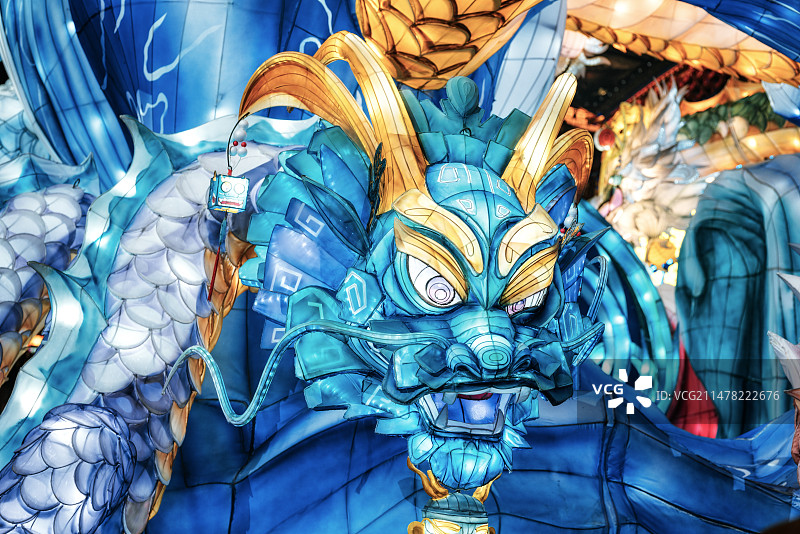 豫园灯会龙灯图片素材