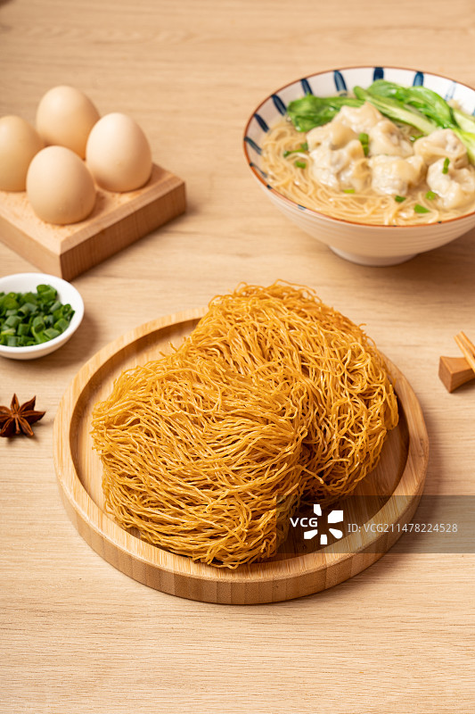 广式竹升面图片素材