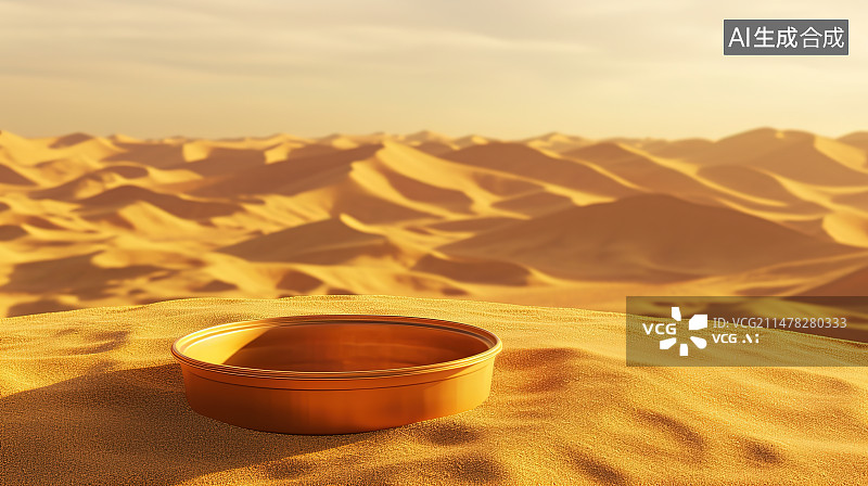 【AI数字艺术】沙漠中的水图片素材
