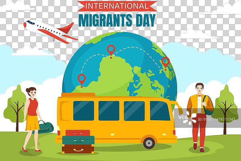 12月18日国际移民日图片素材