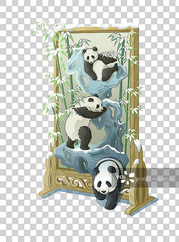 中式屏风图片素材