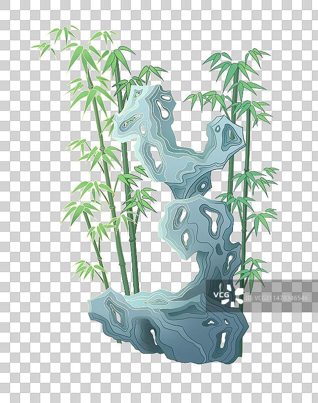 竹石图片素材