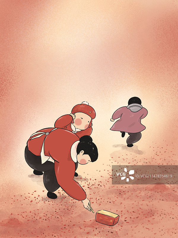 爆竹声中一岁除图片素材