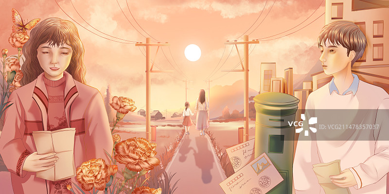 思恋无声图片素材