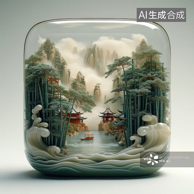 【AI数字艺术】禅意图片素材