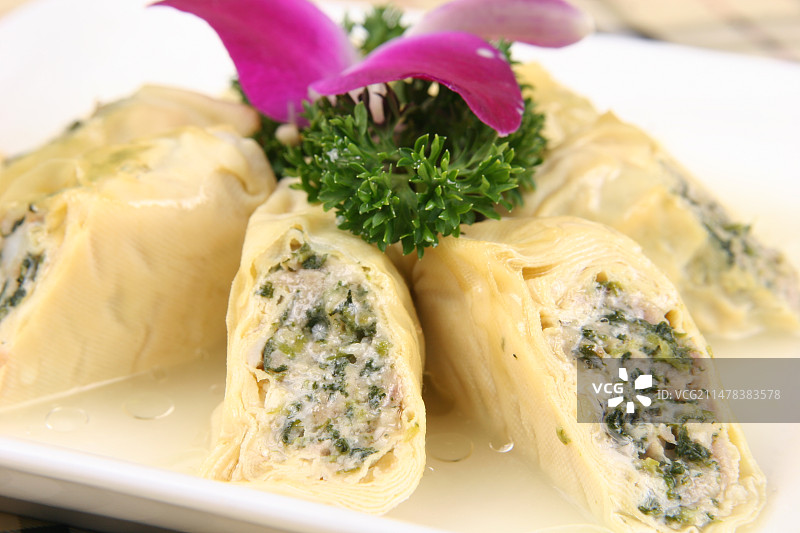 腌笃鲜百叶包图片素材