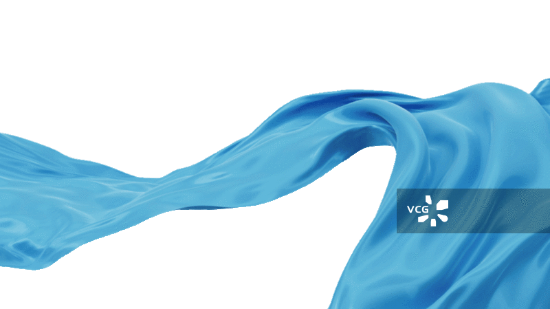 随风流动的蓝色布料3D渲染图片素材