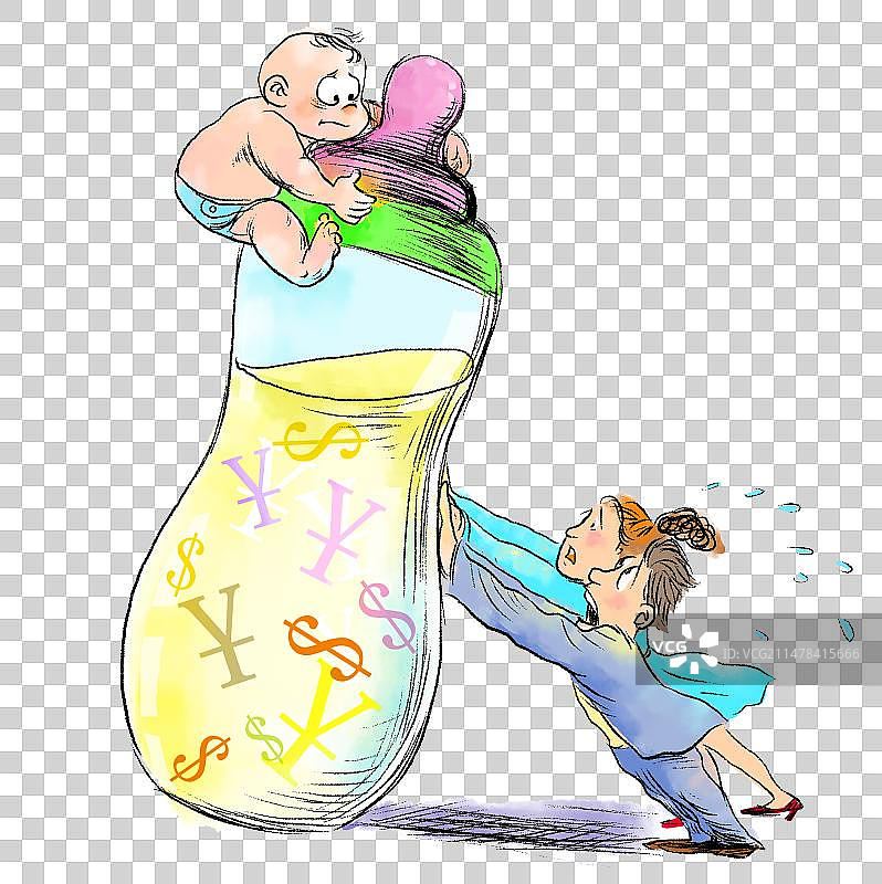 城市养育孩子的成本图片素材