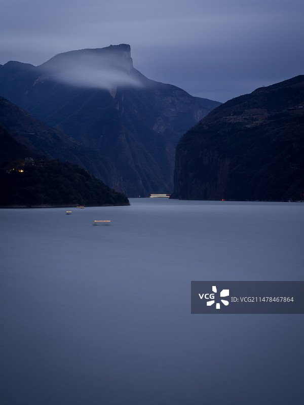 夔门时间图片素材