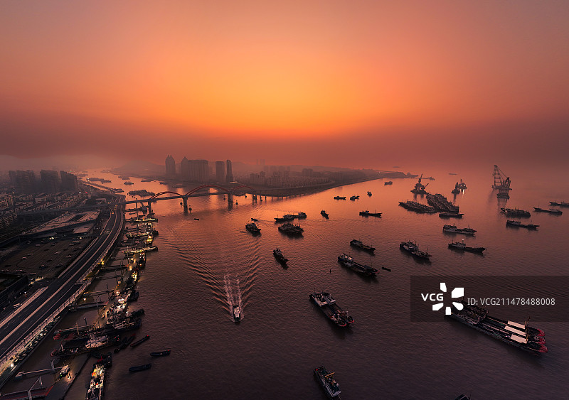 沈家门渔港小镇图片素材