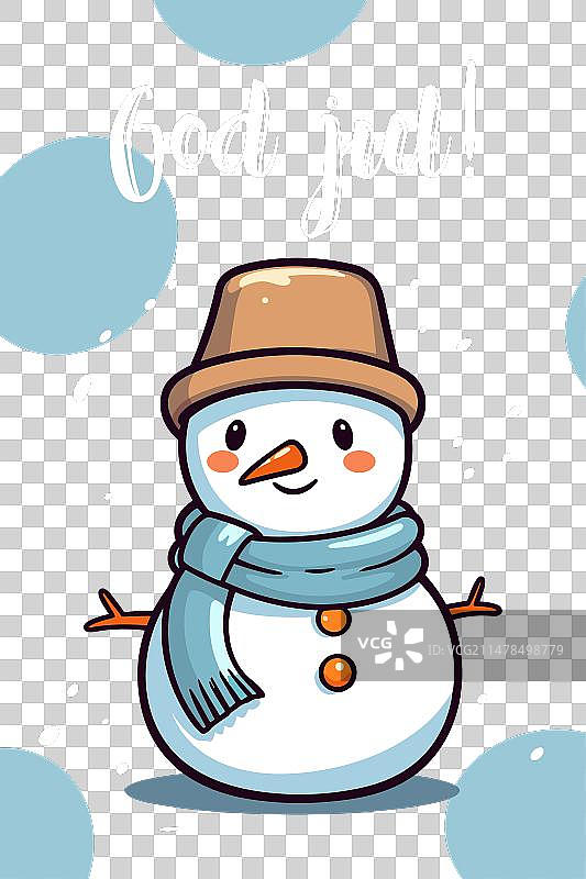 快乐的斯堪的纳维亚圣诞贺卡图片素材