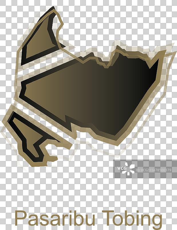 帕萨里布·托宾省标志设计地图图片素材