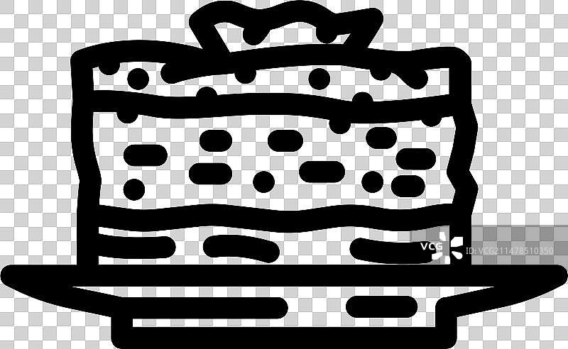 希腊菜肴穆萨卡菜肴线条图标图片素材