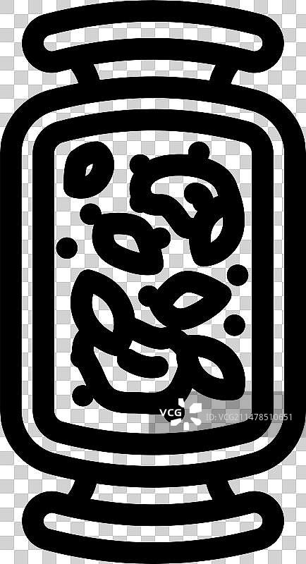 意大利烩牛膝线稿图标图片素材