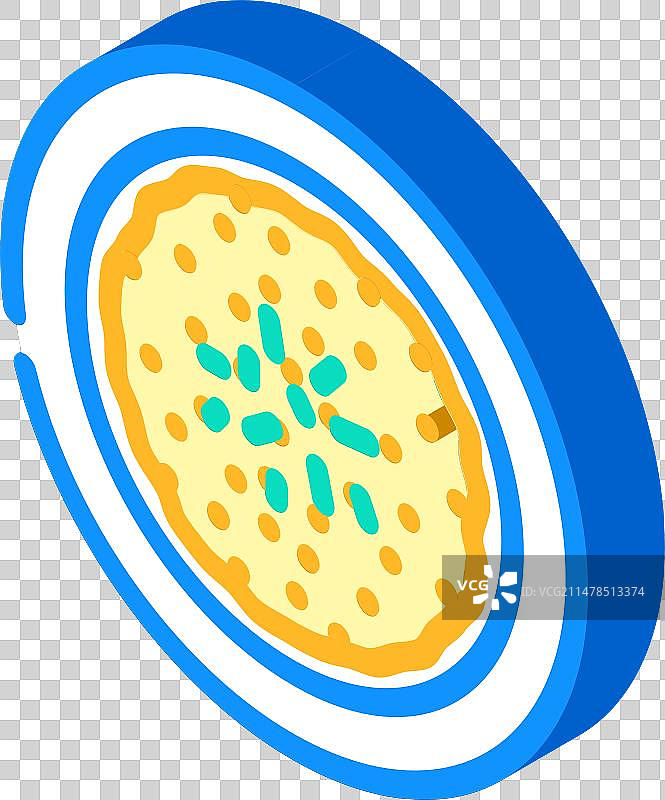 意大利米兰烩饭2.5D风格图标图片素材