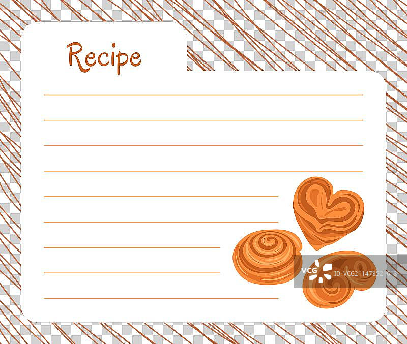 烘焙食谱空白页图片素材
