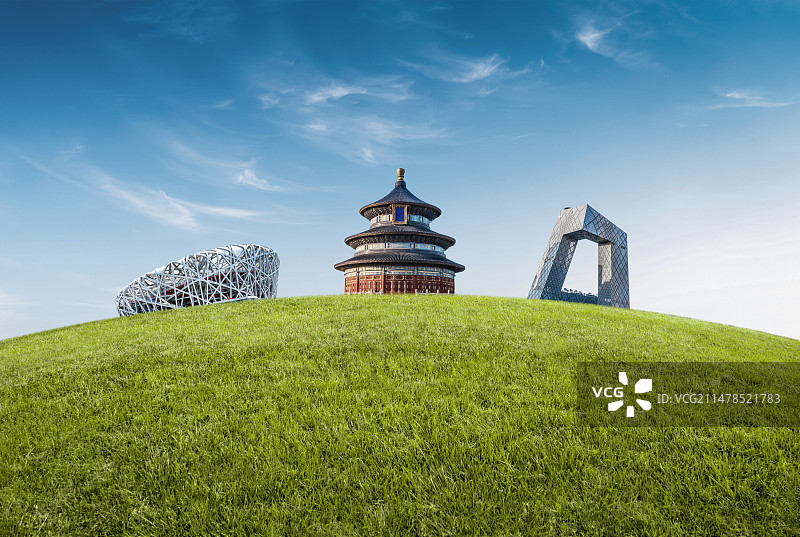 北京草坪现代建筑图片素材