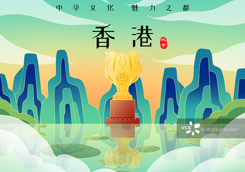 香港金紫荆广场图片素材