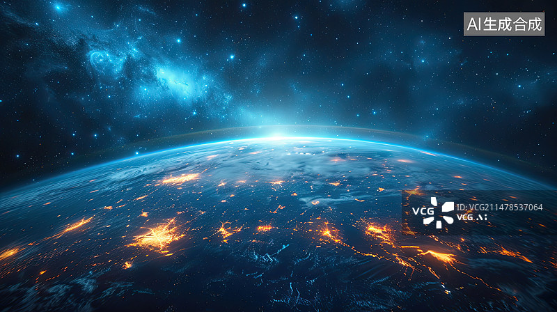 【AI数字艺术】星空银河夜空背景图片素材