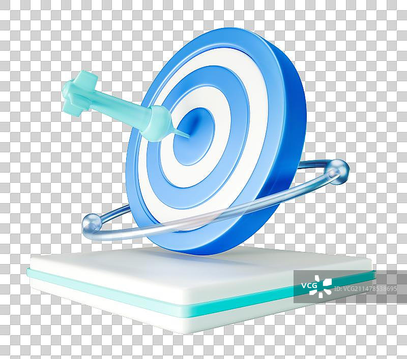 3D立体元素渲染目标箭靶箭头方向图片素材