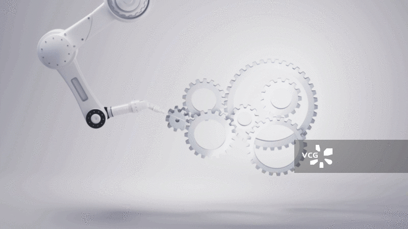 机械臂与智能制造概念3D渲染图片素材